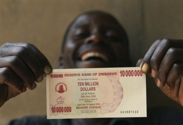 Валюта Зимбабве. Феноминальная инфляция